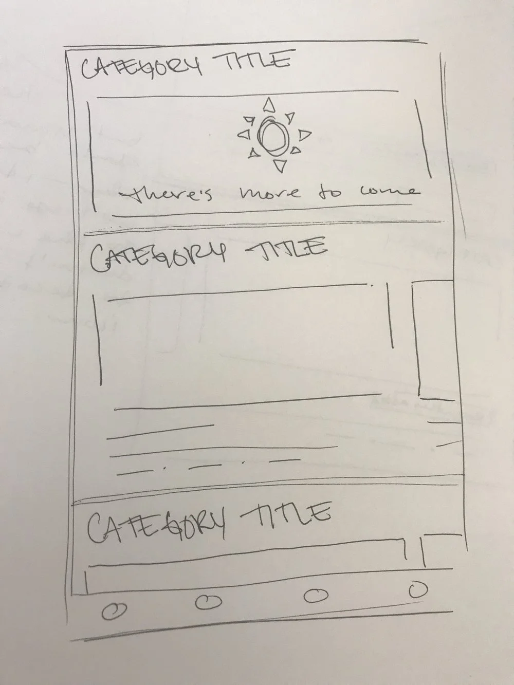 A hand-drawn sketch indicating the user has completed all current content in their plan.